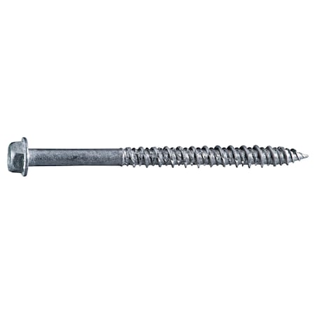 Midwest Fastener Masonry Screw, 1/4" Dia., Hex, 3 1/4 in L, 410 Stainless Steel 50 PK 54788